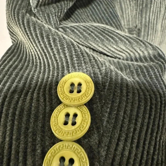 Versace Green Corduroy Sport  Jacket - Picture 7 of 12